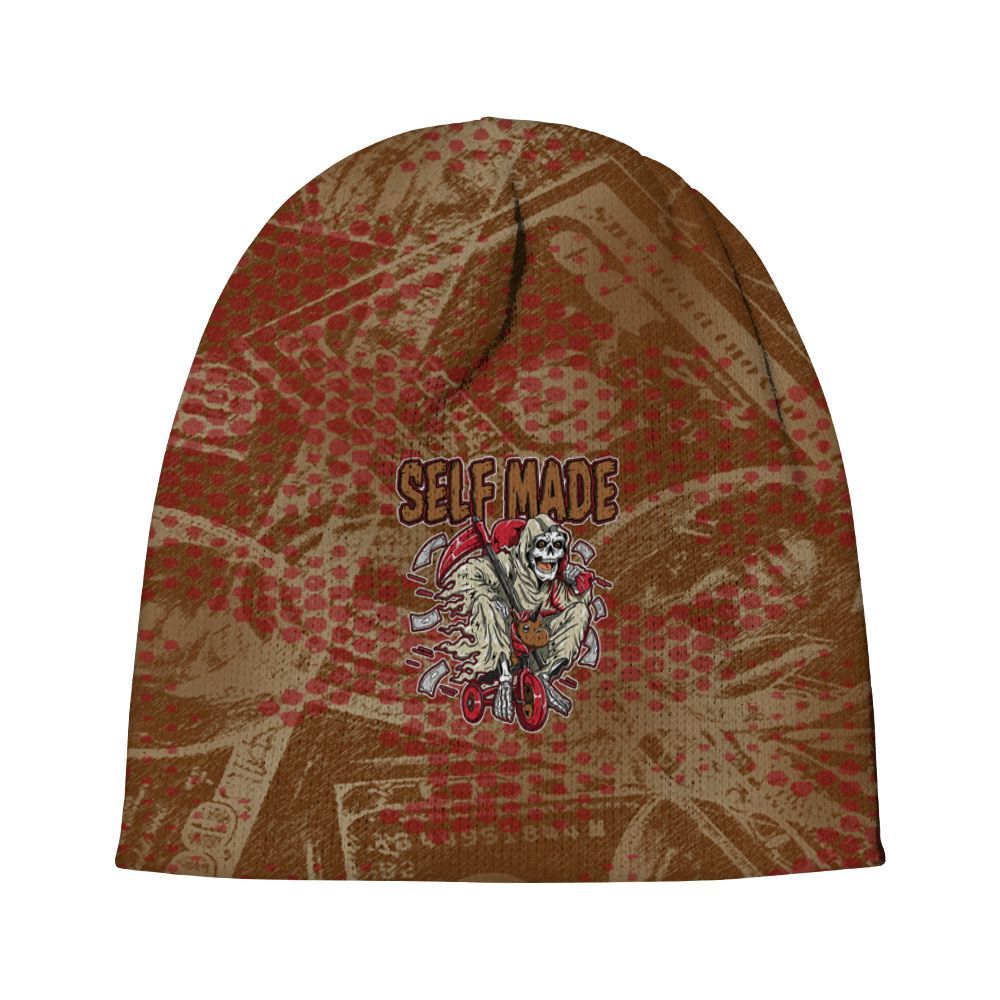 Beanie Hat To Match Archaeo Brown 5s - Self Make Skeleton Banknotes Art Graphic