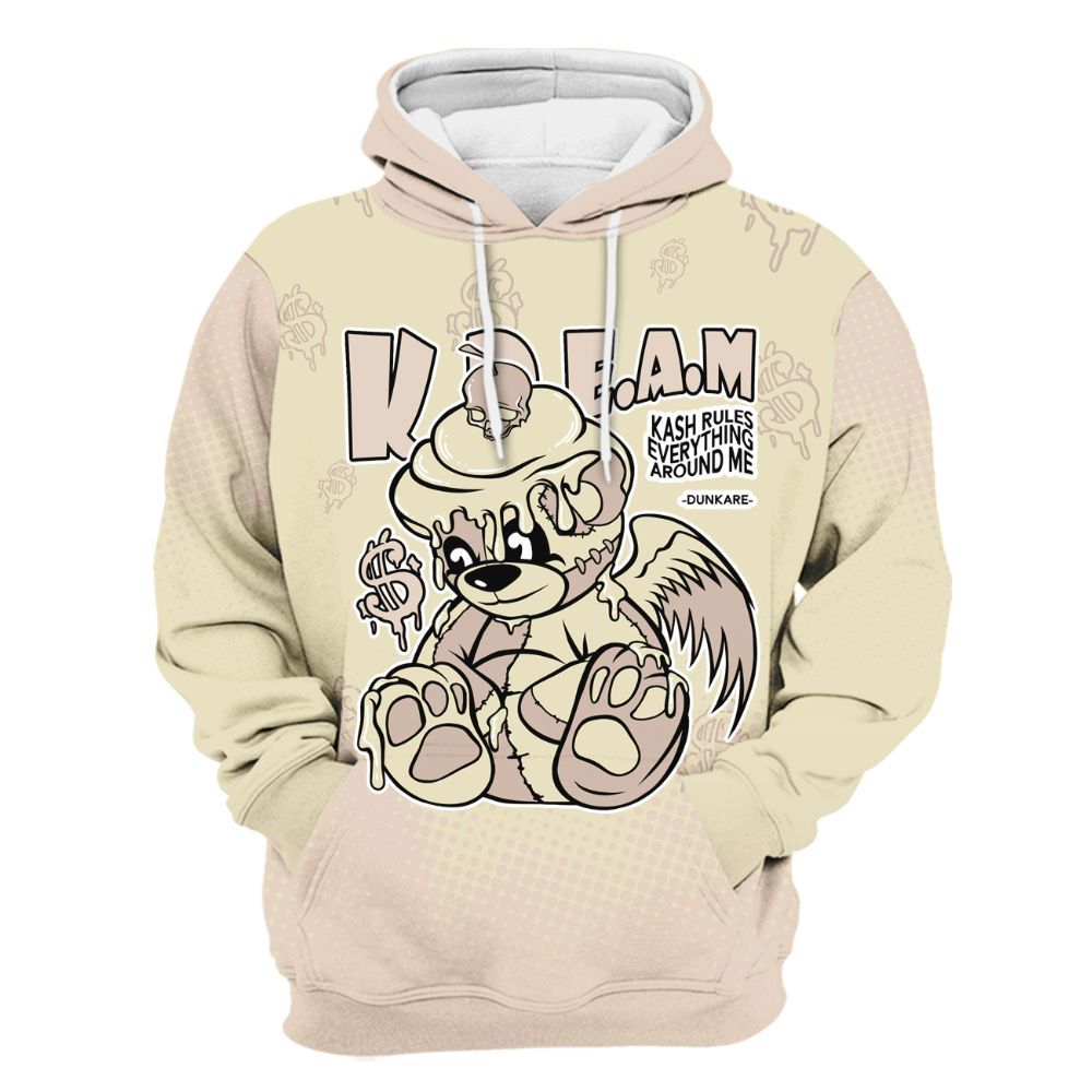 Hoodie To Match A Ma Maniere X Fossil Stone 4s - Loot Bear Unique Drip All Over Print