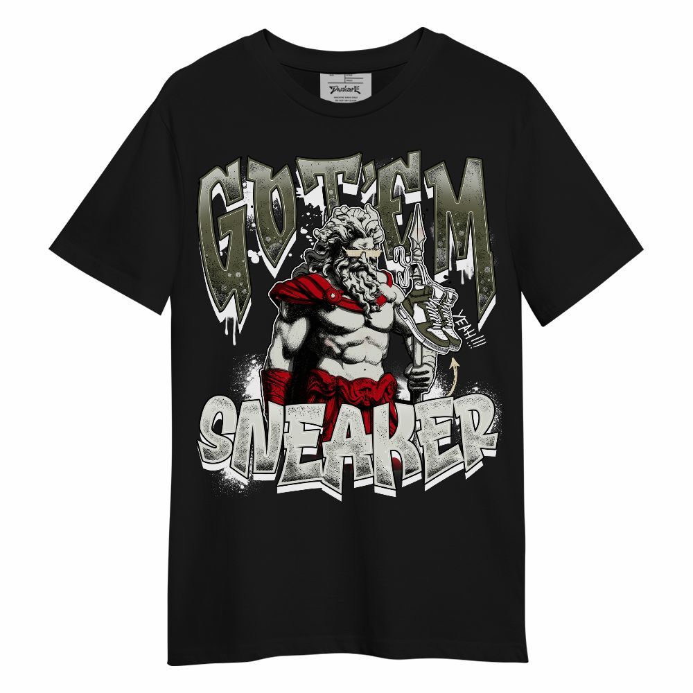 Shirt To Match Travis Scott Low OG Medium Olive 1s - Got'Em Sneaker Unisex Shirt
