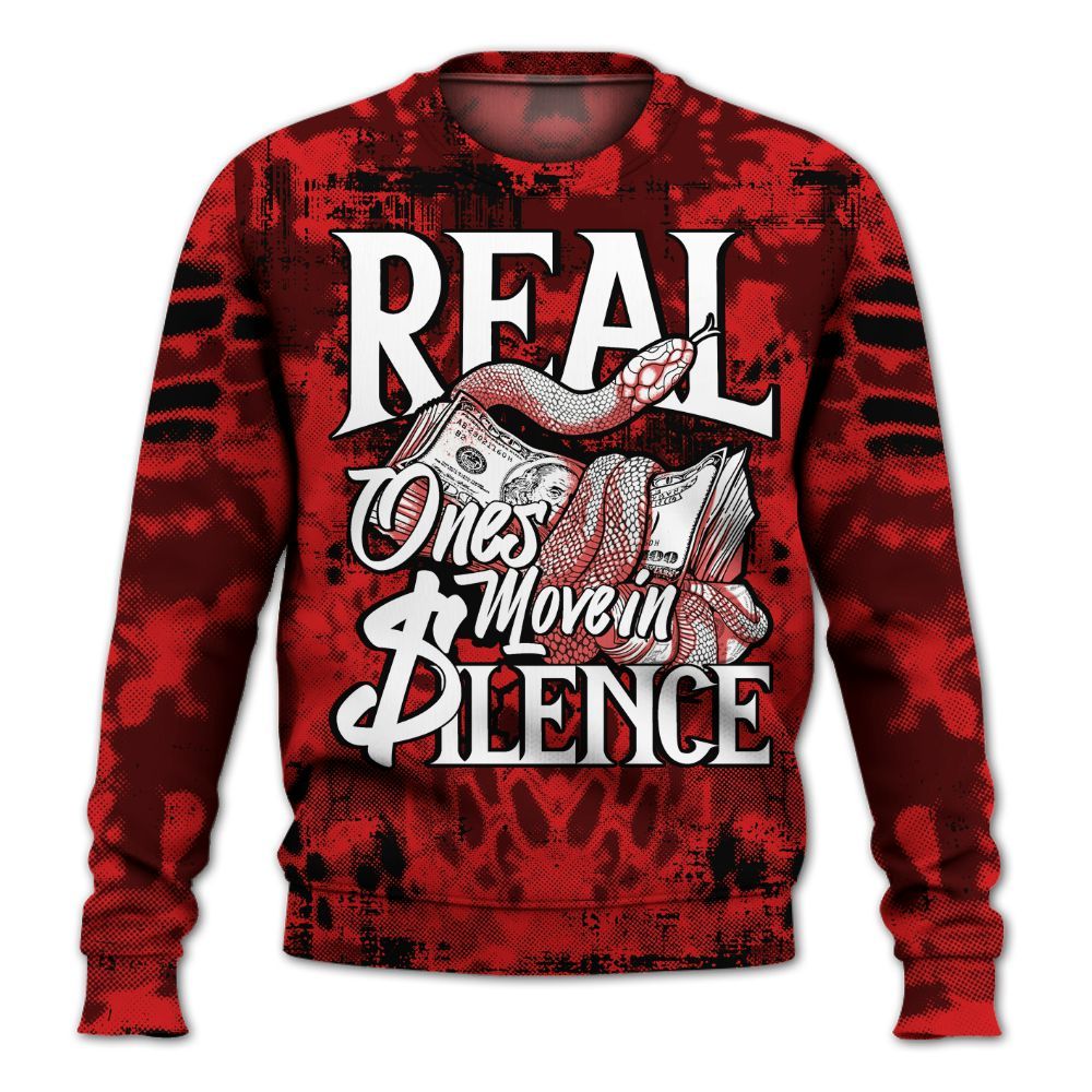 Sweatshirt To Match Low Bred 11s - Snake Move In Silence All Over Print
