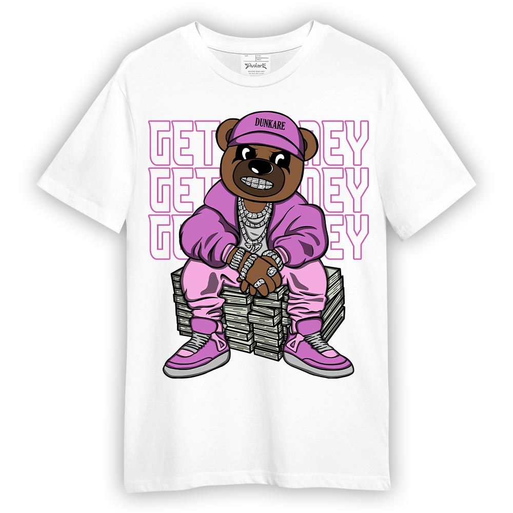 Shirt To Match Hyper Violet 4s T-- Get Money Bear T-Shirt Unisex