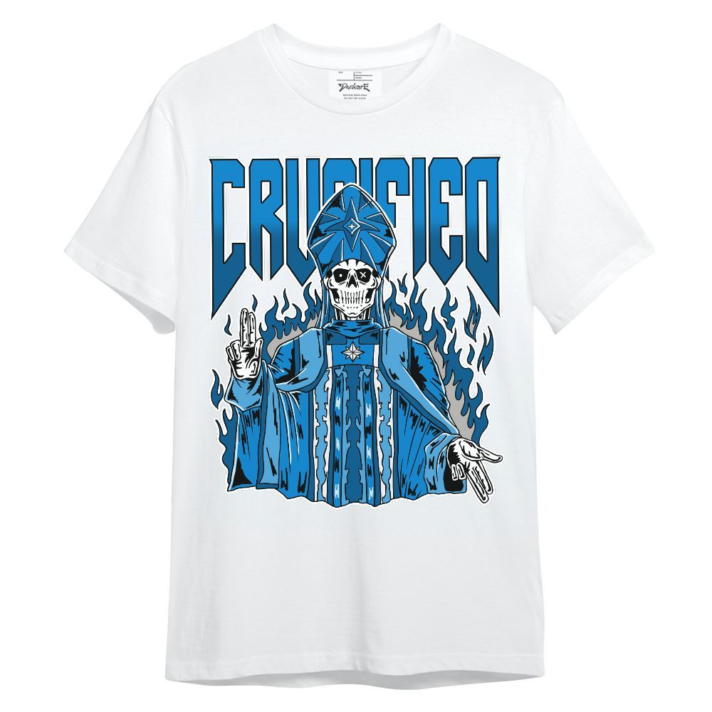 Shirt To Match Industrial Blue 4s - Crucified Skeleton Unisex Shirt