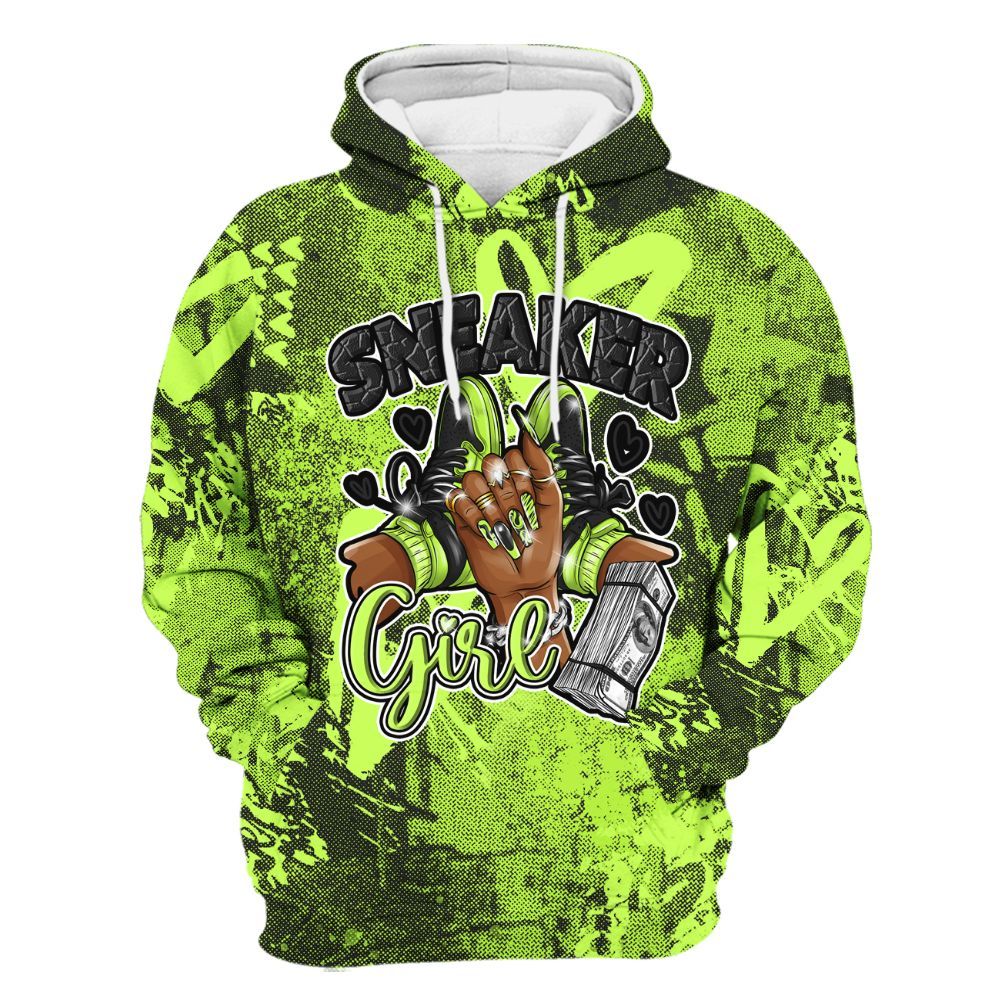 Hoodie To Match Air Force 1 Low Dance Volt - Sneakerz Girlz Heart Grunge All Over Print