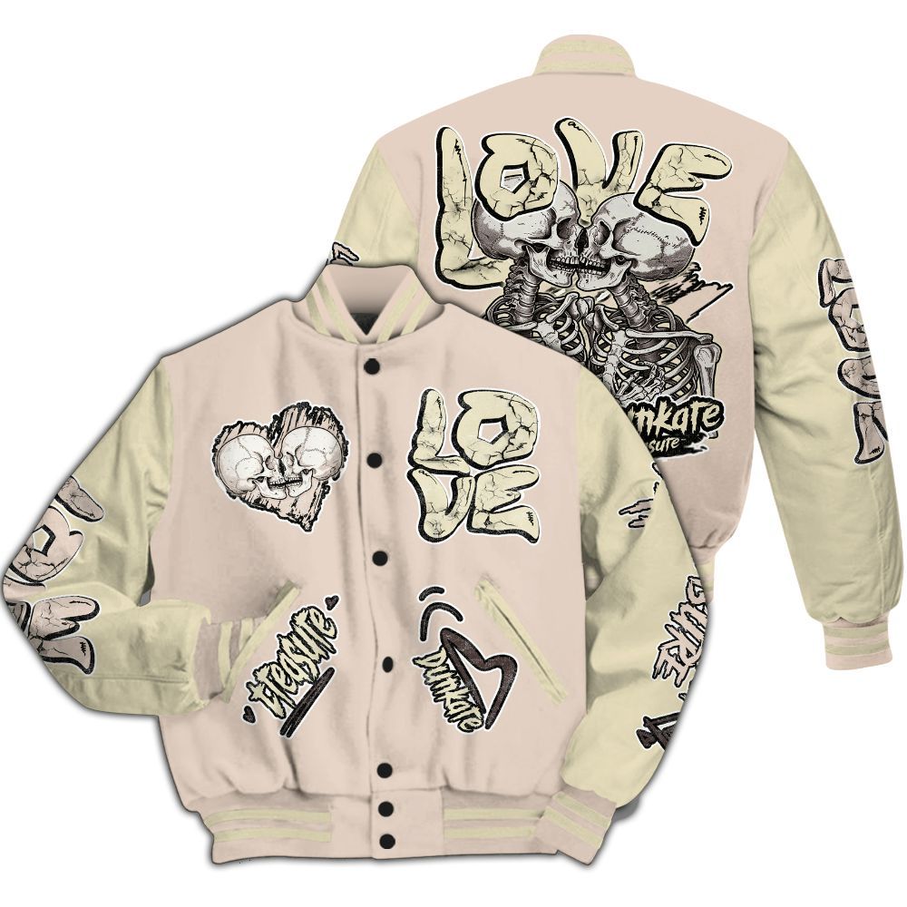 Varsity Jacket To Match A Ma Maniere X Fossil Stone 4s - Skull Bear All Over Print