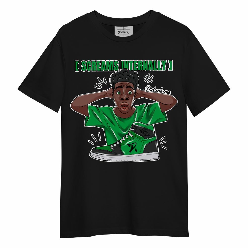 Shirt To Match Low Lucky Green 1s - Scream Internally Unisex Shirt