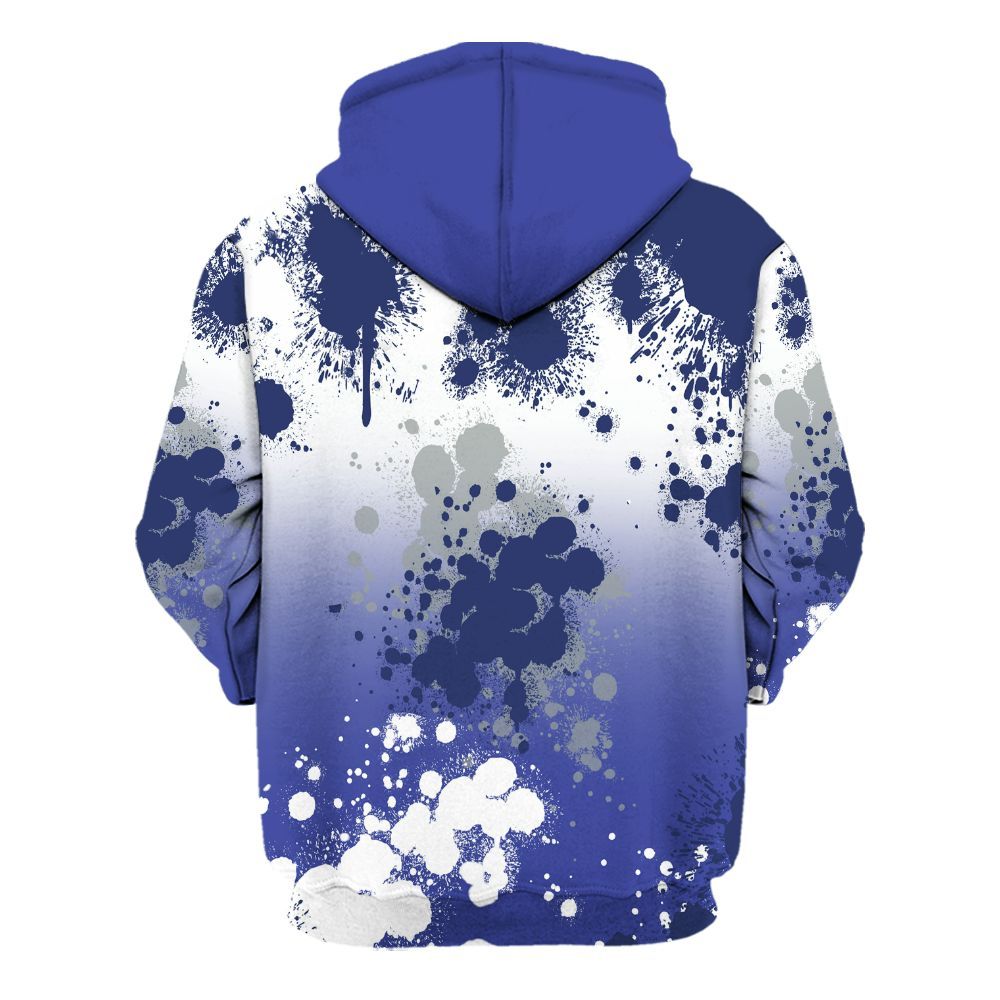 Hoodie To Match Shox TL Royal - God Blessed Ink Drip All Over Print