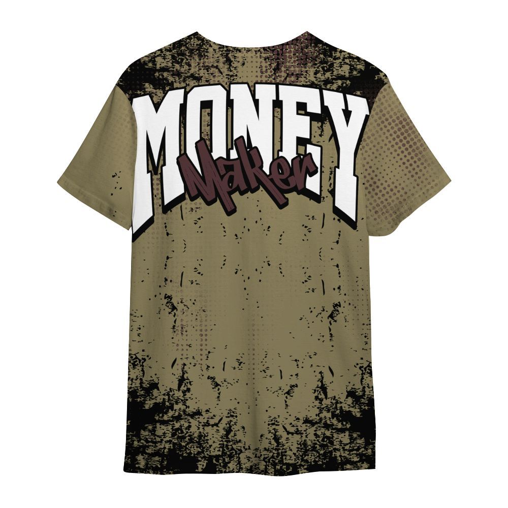 Shirt To Match Black Olive 7s - Move In Silence Money Street Retro All Over Print