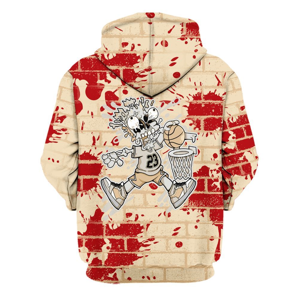 Hoodie To Match Dunk Low Strawberry Waffle - 85's Dunks Graphic Halloween All Over Print