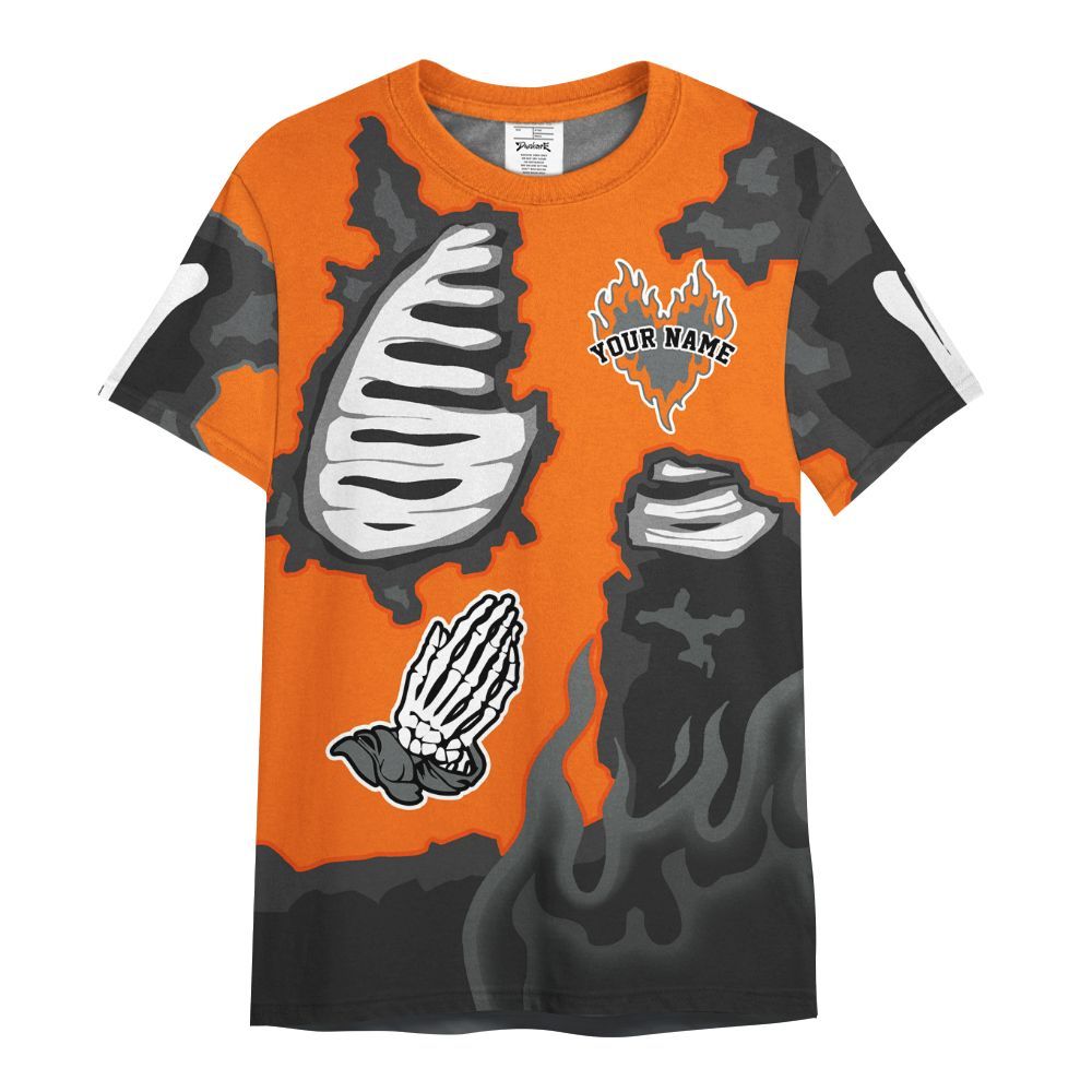 Shirt To Match Air Max 95 OG Mandarin - Dislike Us Graphic Burning Custom Name All Over Print