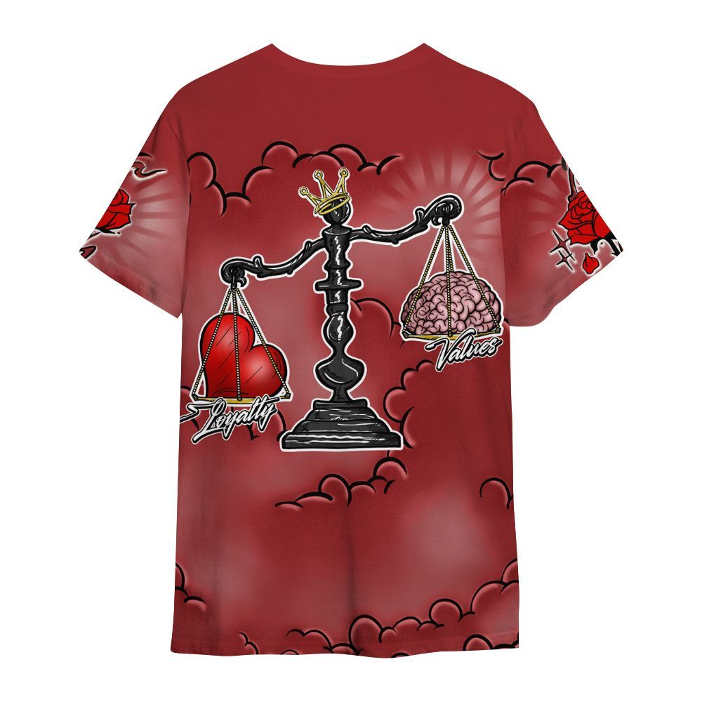 Shirt To Match Alternate Flu Game 12s - Loyalty Wins Everything All Over Print