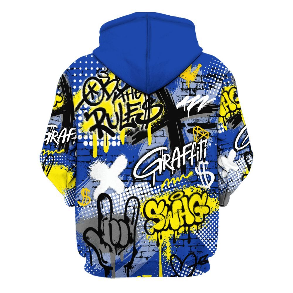 Hoodie To Match Laney 14s - True It Real Graffiti Streetwear All Over Print