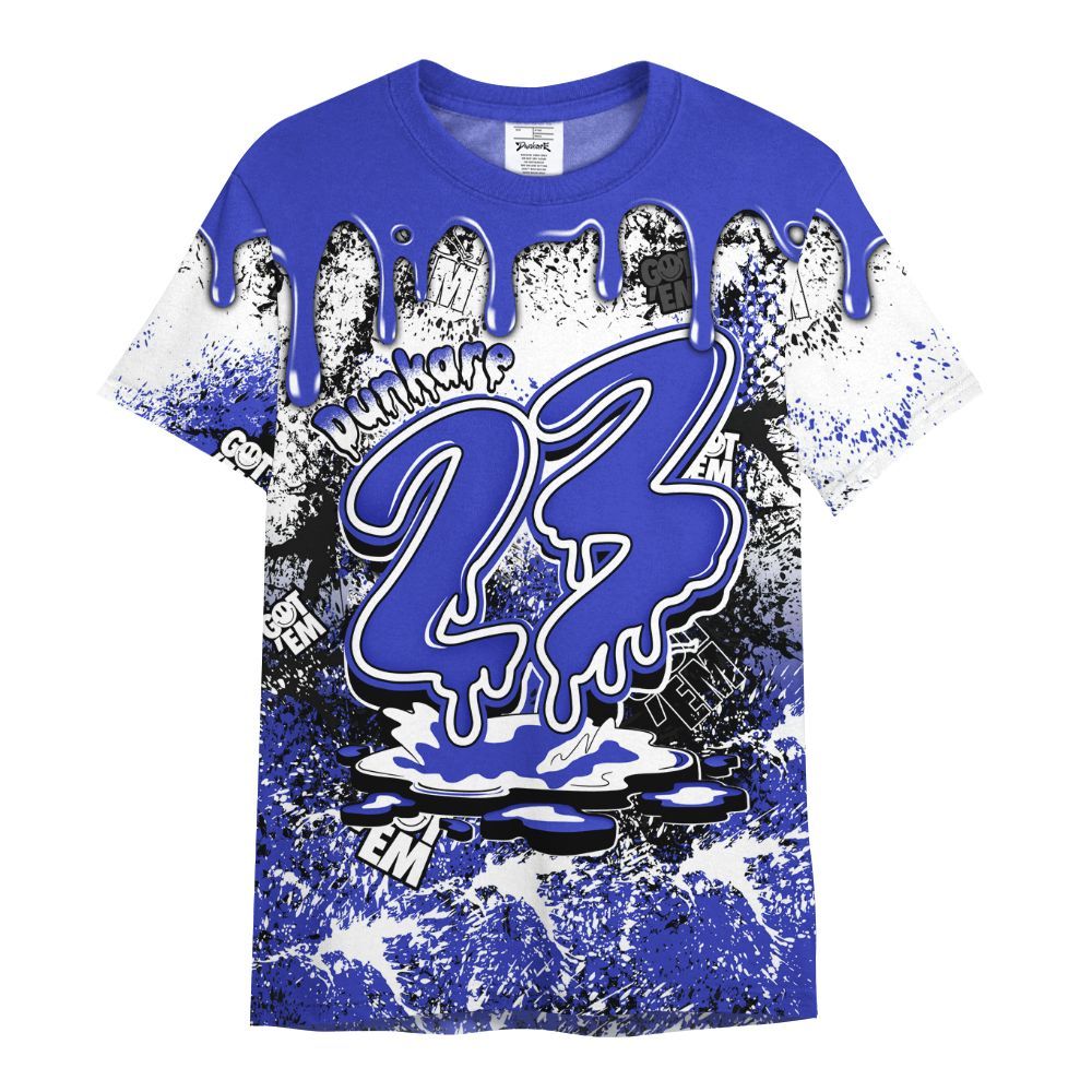 Shirt To Match Retro Black Concord 12s - Dripping 23 Drip All Over Print