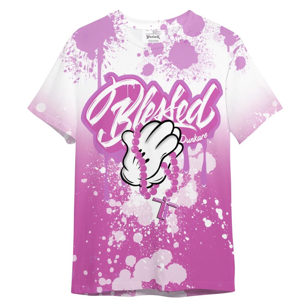 Shirt To Match Shirt Streetwear God Blessed Ink Drip, Hyper Violet 4s T-- To Match Sneaker Hyper Violet 4s Graphic Tee NCT