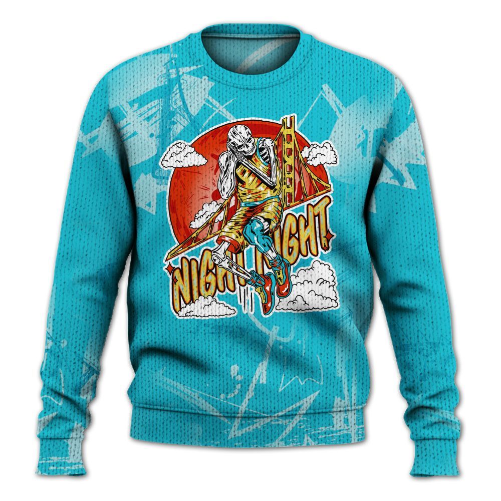 Knitted Sweater To Match Dunk Low KD 17 N7 - Seeya Skeleton Messyz