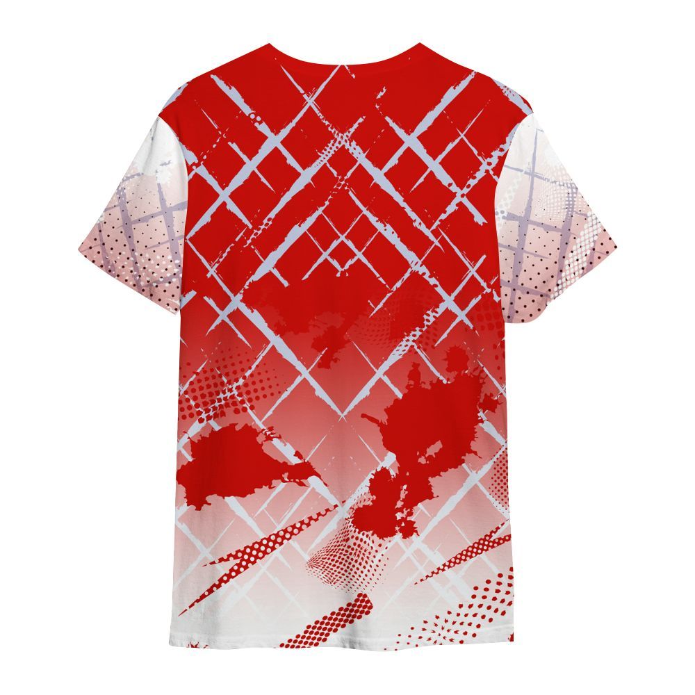 Shirt To Match Fire Red 6s - Halftone Stand Business Dripping All Over Print