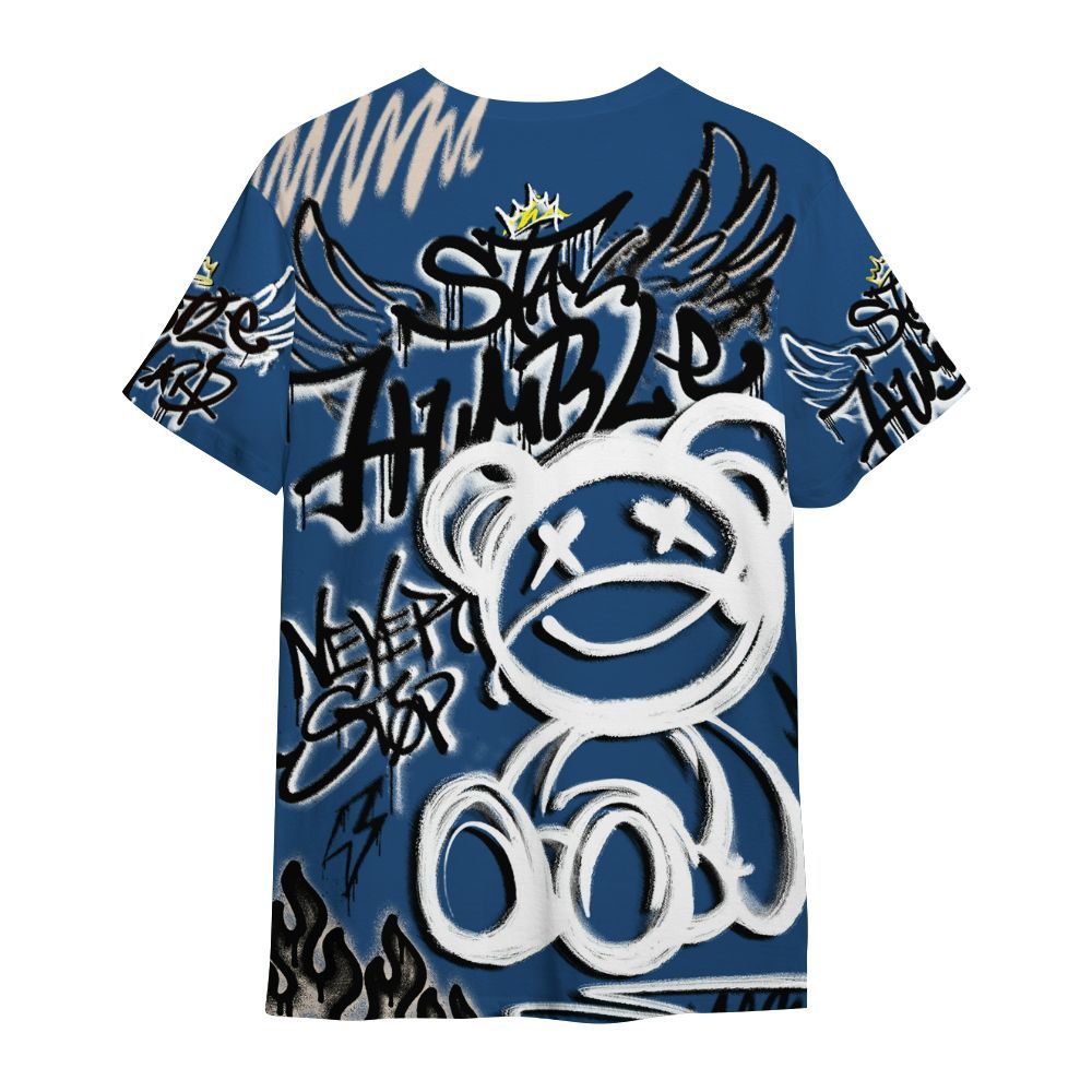 Shirt To Match High OG Midnight Navy 1s - Humble Drip Streetwear Graffity All Over Print