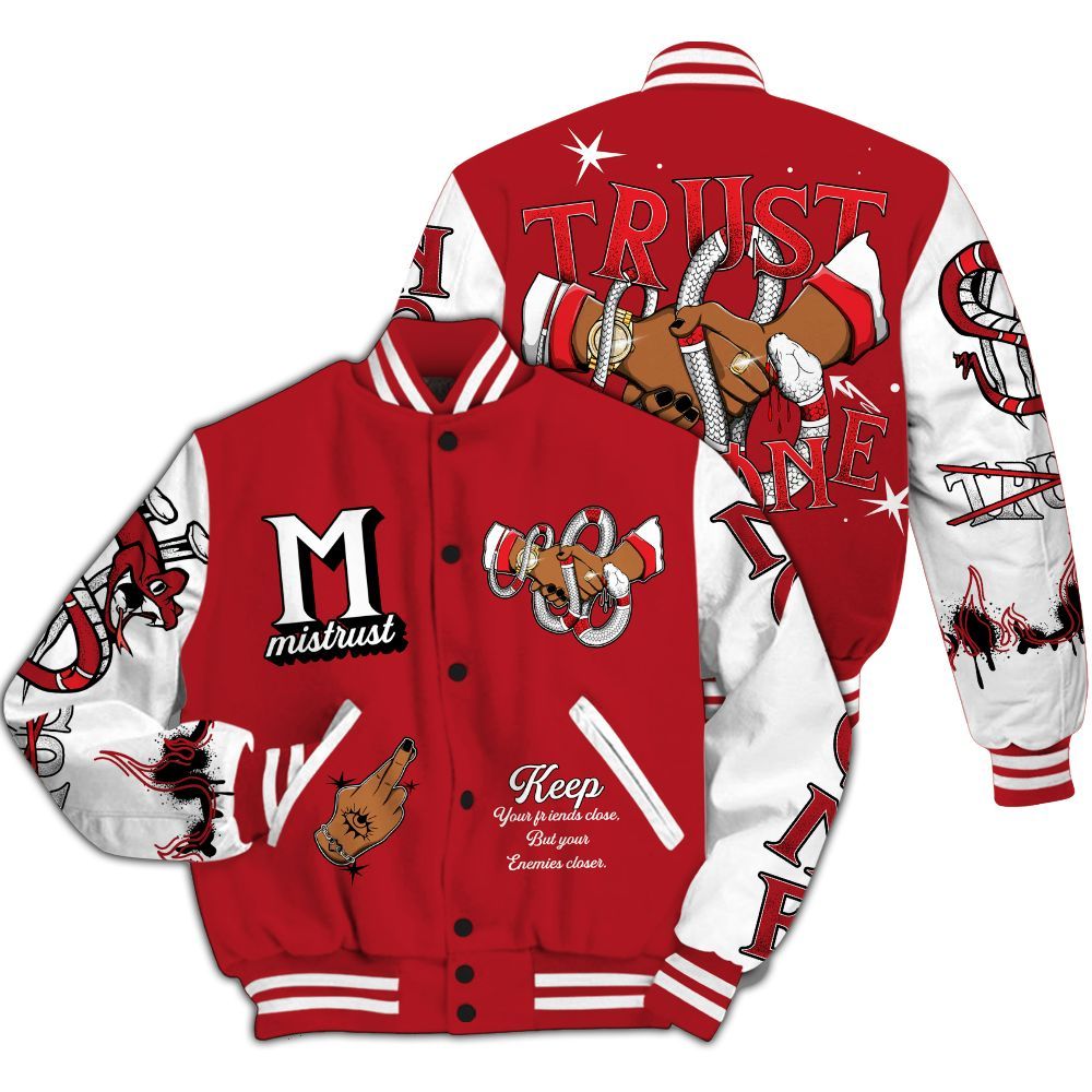 Varsity Jacket To Match Air DT Max 96 Love Letter - Trust No One Crayon All Over Print