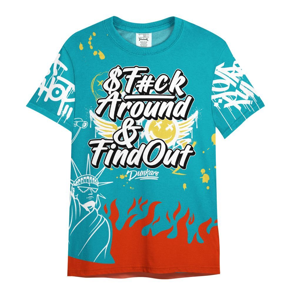 Shirt To Match Dunk Low KD 17 N7 - Graphic Fck Around Find Out All Over Print