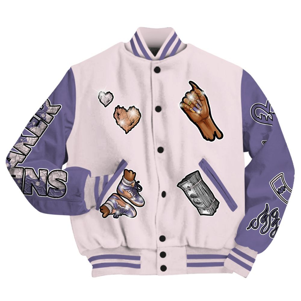 Varsity Jacket To Match Book Sunrise 1s - Sneakerz Girlz All Over Print