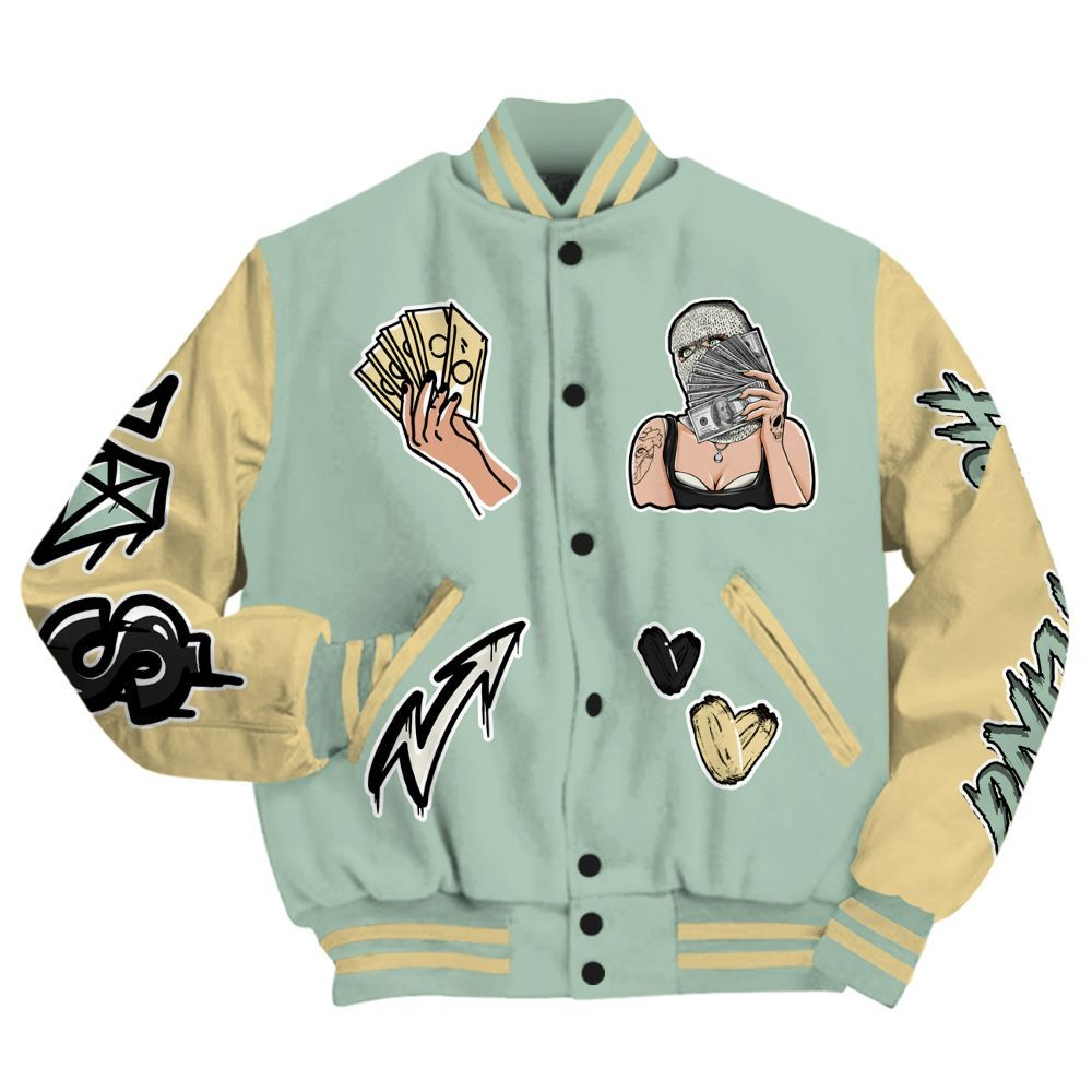 Varsity Jacket To Match Joins Year Of The Snake 5s - Hustling Unique All Over Print