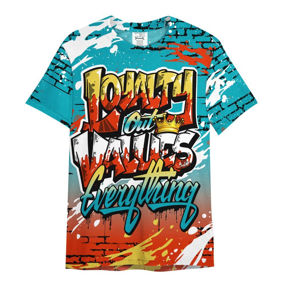 Shirt To Match Dunk Low KD 17 N7 - Values Of Loyalty Drip All Over Print