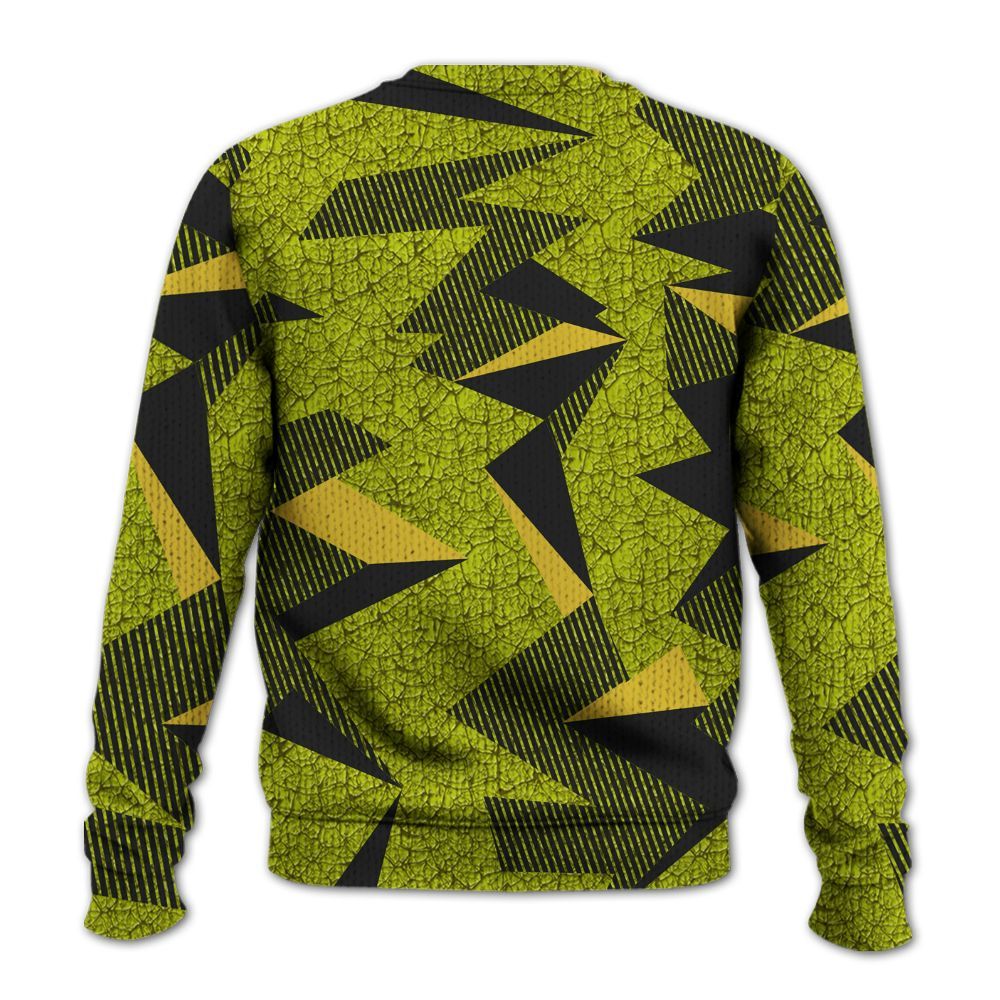 Knitted Sweater To Match Dunk Low QS Halloween Skull - Geometric Camouflage Pattern