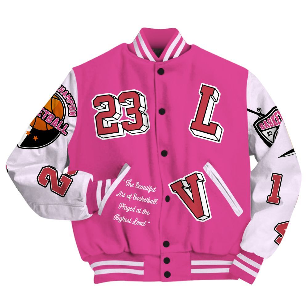 Varsity Jacket To Match KD 4 Aunt Pearl - The GOAT Got Em Streetwear All Over Print