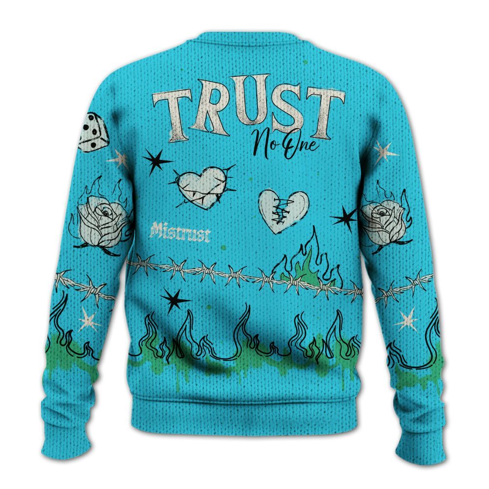 Knitted Sweater To Match Dunk Chunky Dunky - Trust No One Snake-Bite Doodle Crayon