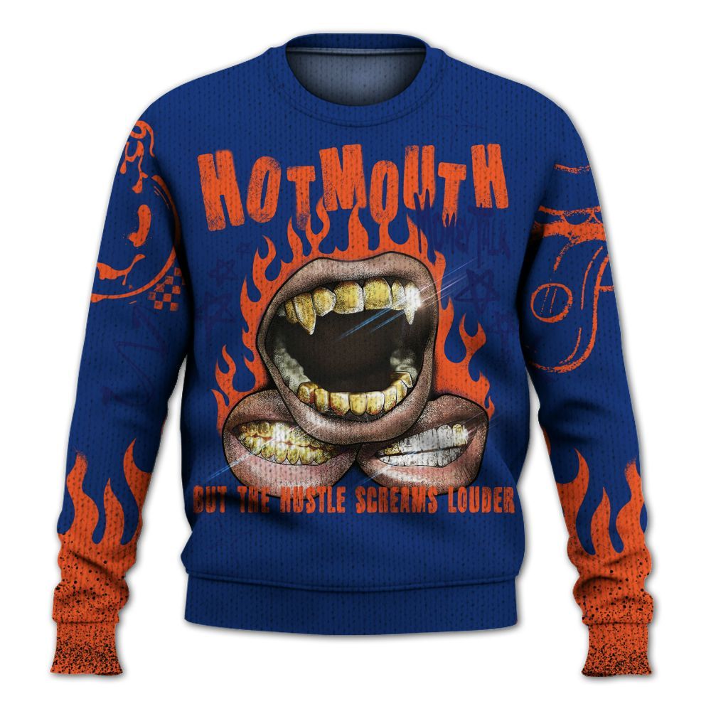 Knitted Sweater To Match Suede GS League - Mouth Burning Street Style