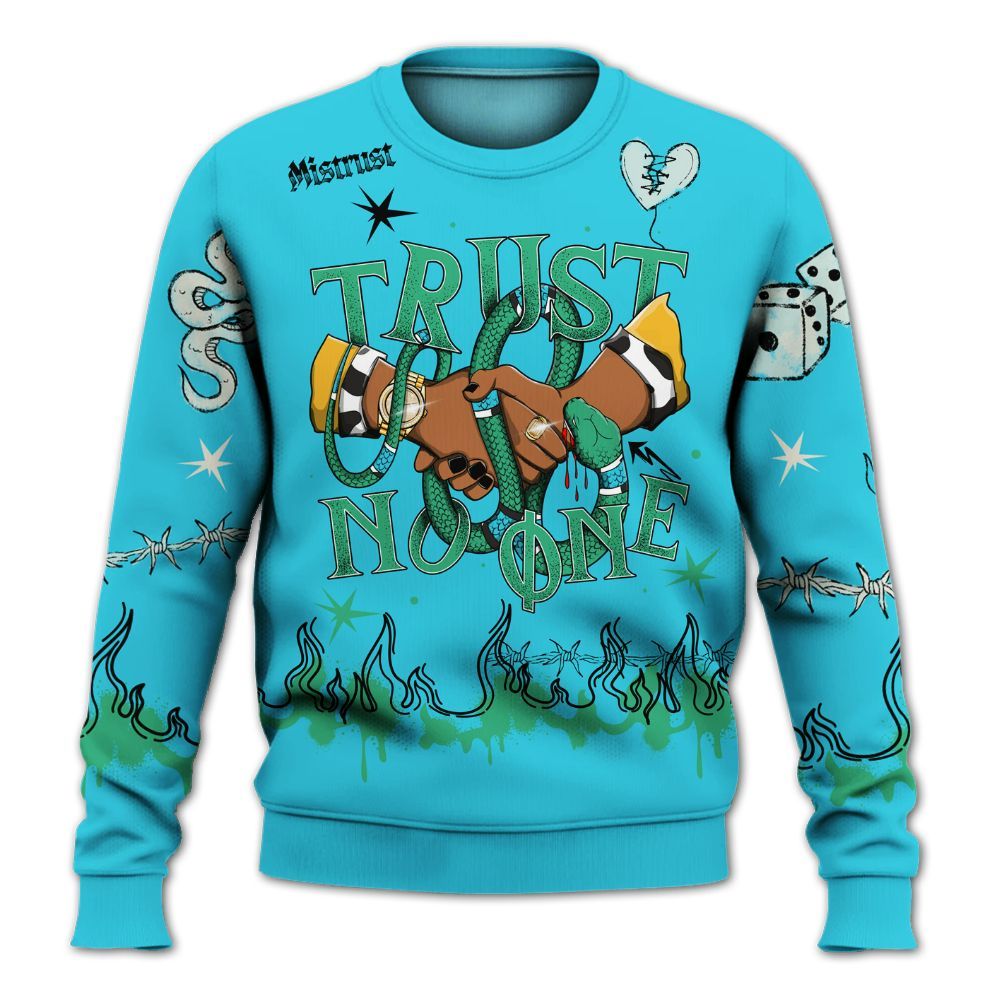 Sweatshirt To Match Dunk Chunky Dunky - Trust No One Snake-Bite Doodle Crayon All Over Print