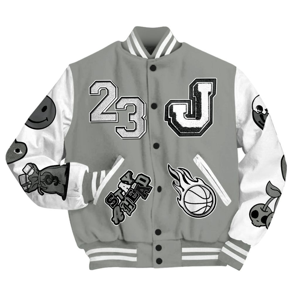 Varsity Jacket To Match Paris Olympics 4s - Hustles Money Number 23 All Over Print