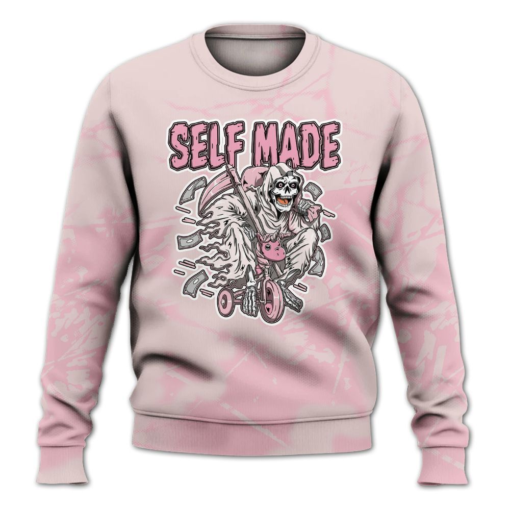 Sweatshirt To Match Dunk Low KD 17 Aunt Pearl - Self Make Skeleton Profound All Over Print