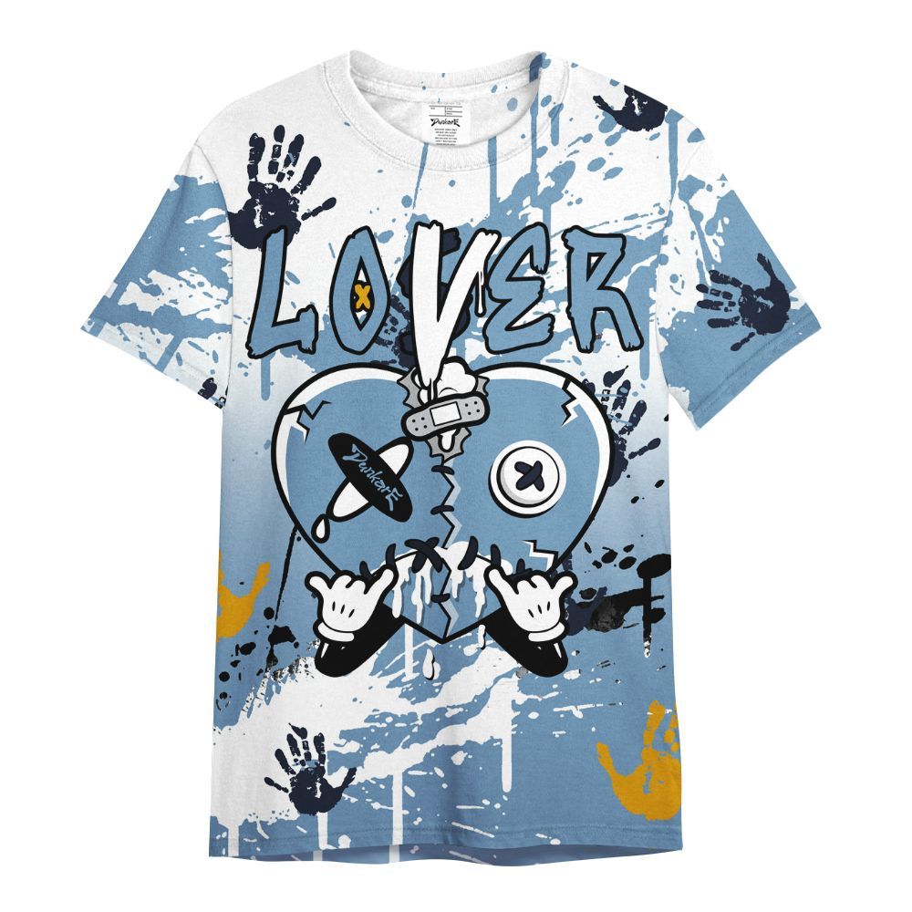 Shirt To Match High OG First In Flight 1s - Loser Lover Drip Heart All Over Print