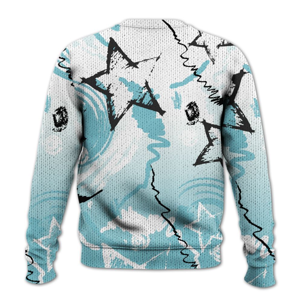 Knitted Sweater To Match Low Legend Blue 11s - Grind Shine Later Drip