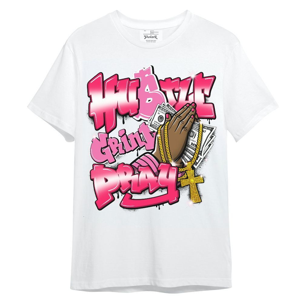 Shirt To Match Air VaporMax Plus Triple Pink - Hustle, Money Pray Streetwear Unisex Shirt