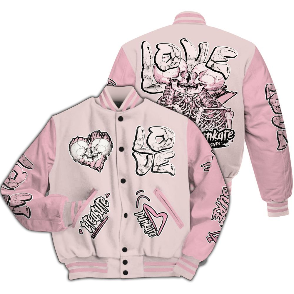 Varsity Jacket To Match Dunk Low KD 17 Aunt Pearl - Skull Bear All Over Print