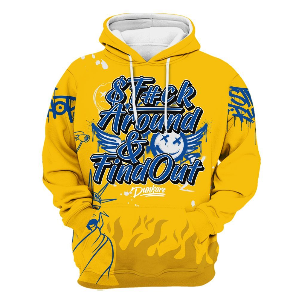 Hoodie To Match High Laney 1s - Graphic Fck Around Find Out All Over Print