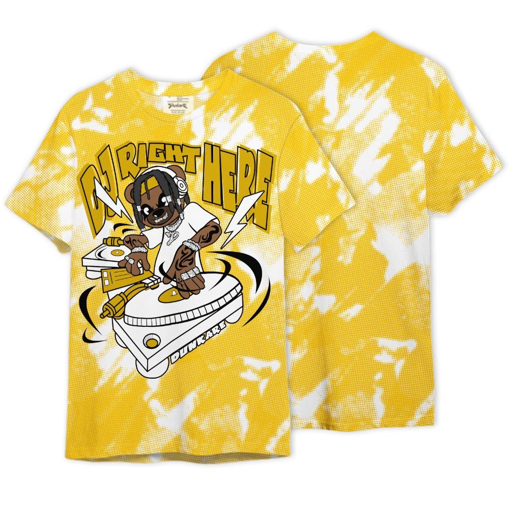 Shirt To Match Vivid Sulfur 4s - DJ Right Here Bear Version 2 Shirt Unisex