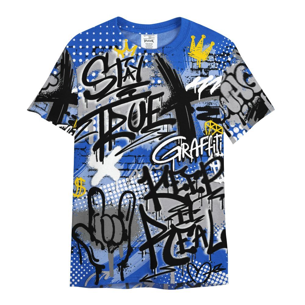 Shirt To Match Retro Stealth 5s - True It Real Graffiti Streetwear All Over Print