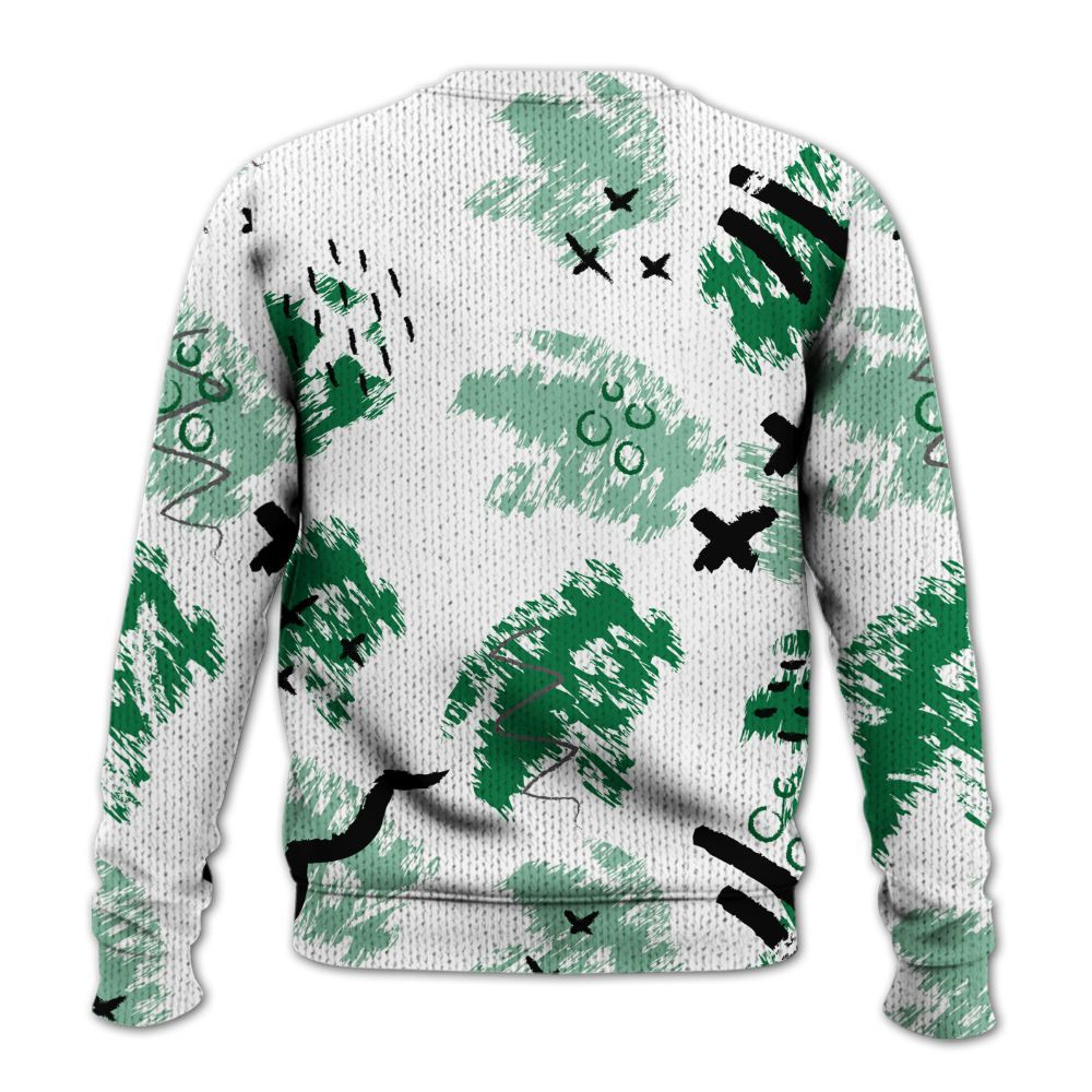 Knitted Sweater To Match Pine Green 13s - Real Ones Move In Streetwear