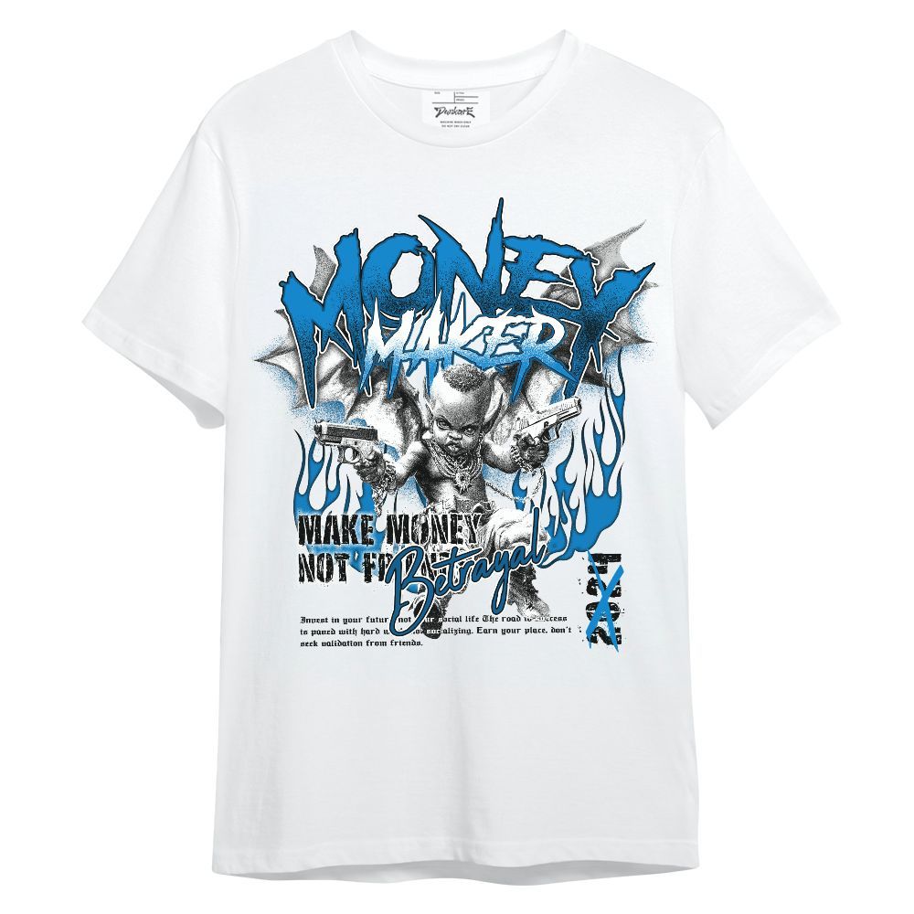 Shirt To Match Industrial Blue 4s - Money Maker Angel Military Blue 4s Unisex Shirt