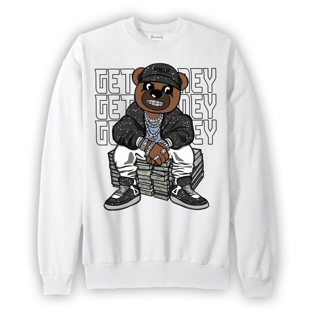 Sweatshirt To match Reverse Black White 6s Sweatshirt - Get Money Bear Version 2 Graphic