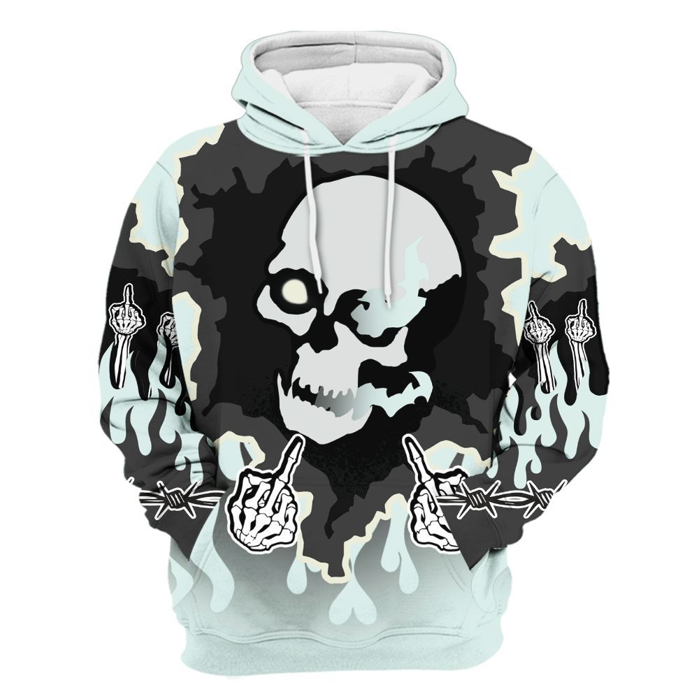 Hoodie To Match Pure Platinum 4s - F Around Find Out Graphic Trapped All Over Print
