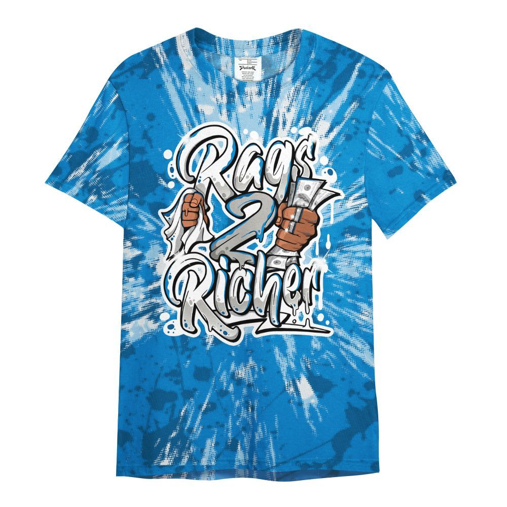 Shirt To Match Industrial Blue 4s - Rag 2 Rich Graphic Luxury All Over Print