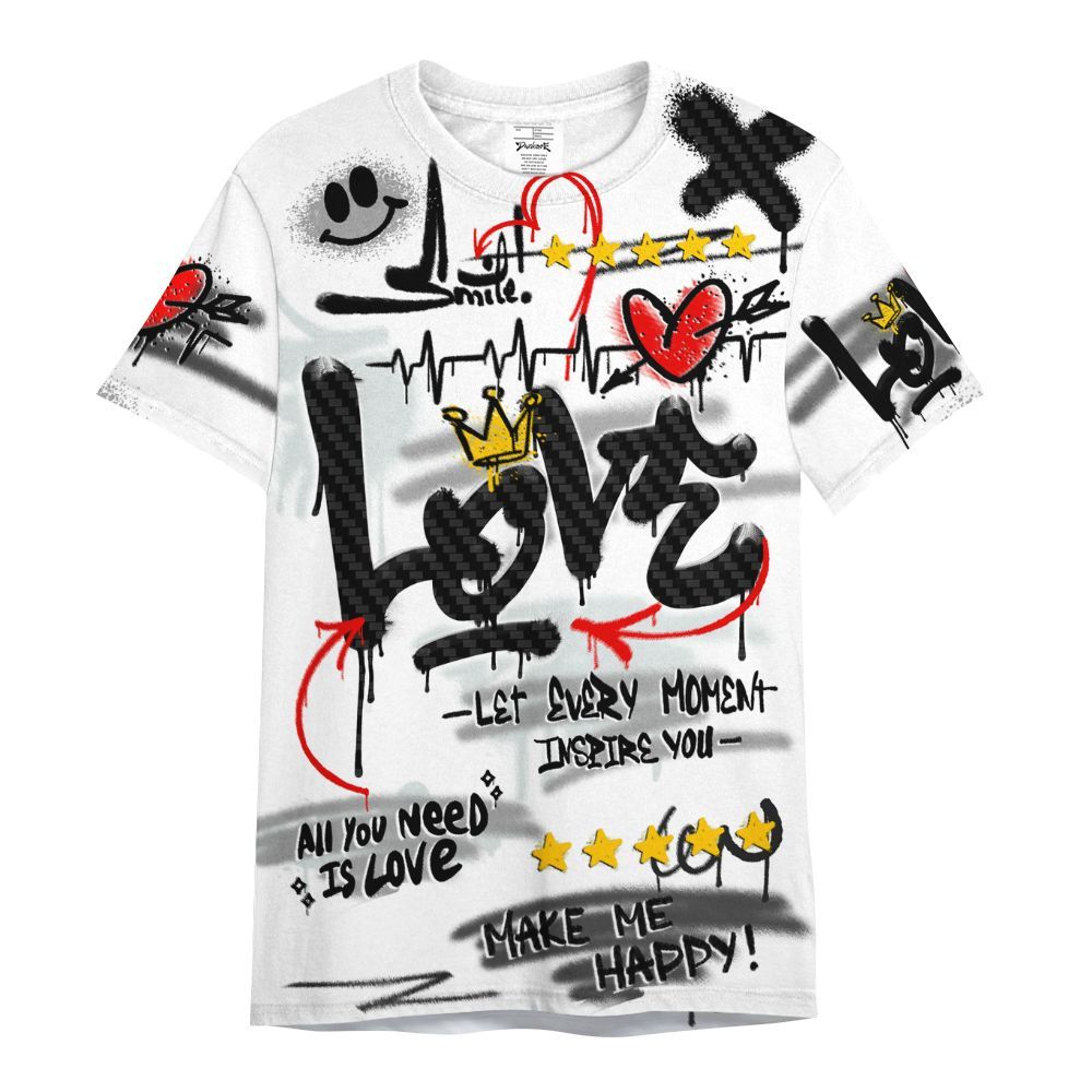 Shirt To Match Kobe 9 Protro Halo - Happy Love Beats Graffiti Streetwear All Over Print