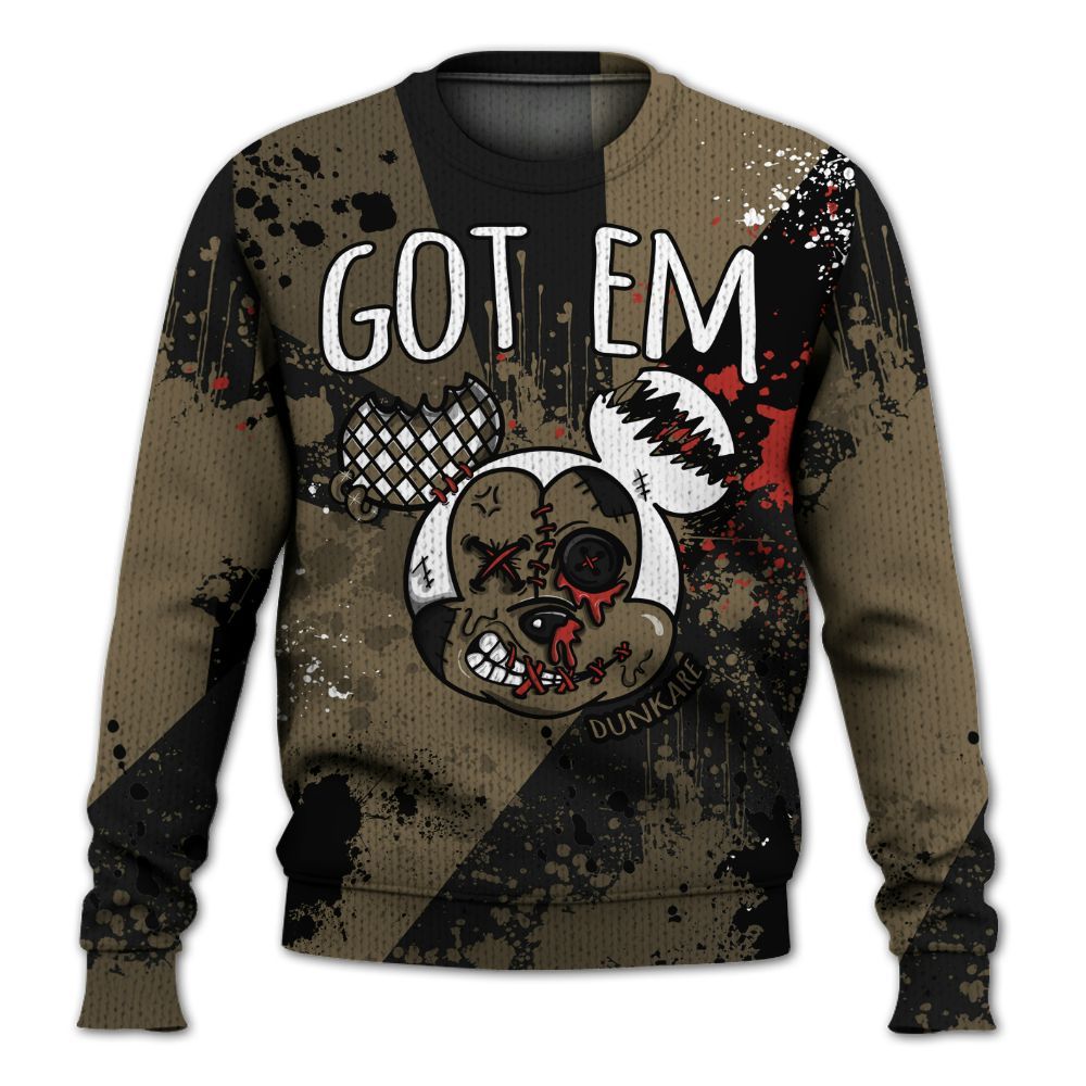 Knitted Sweater To Match Olive 9s - Got Em Drip