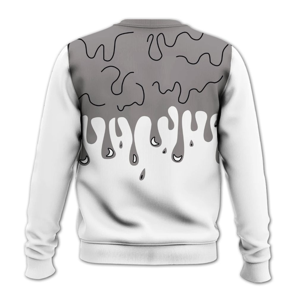 Sweatshirt To Match Cool Grey 11s - Snake Trust No One Drip All Over Print