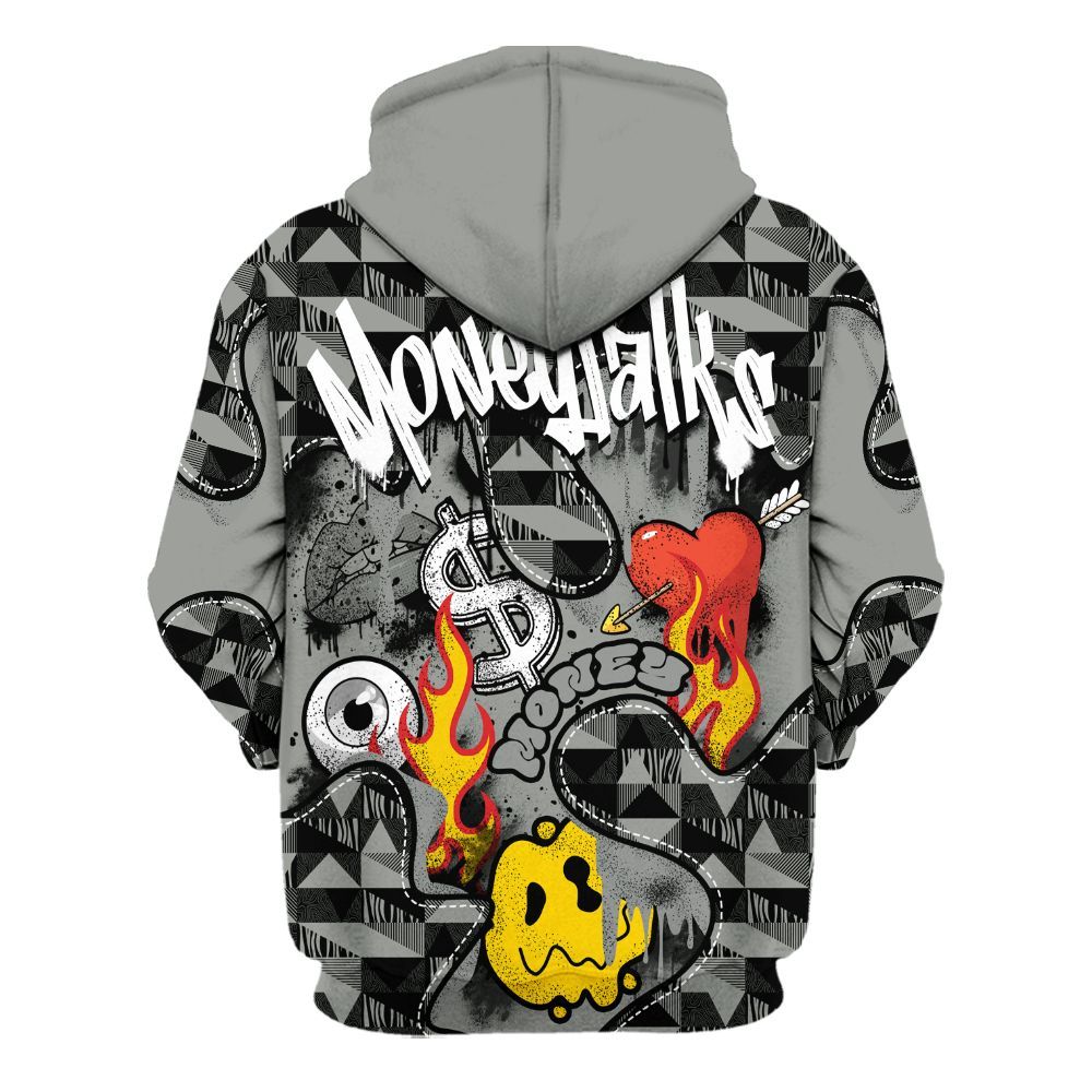 Hoodie To Match Paris Olympics 4s - 23 Smile Burning Heart All Over Print