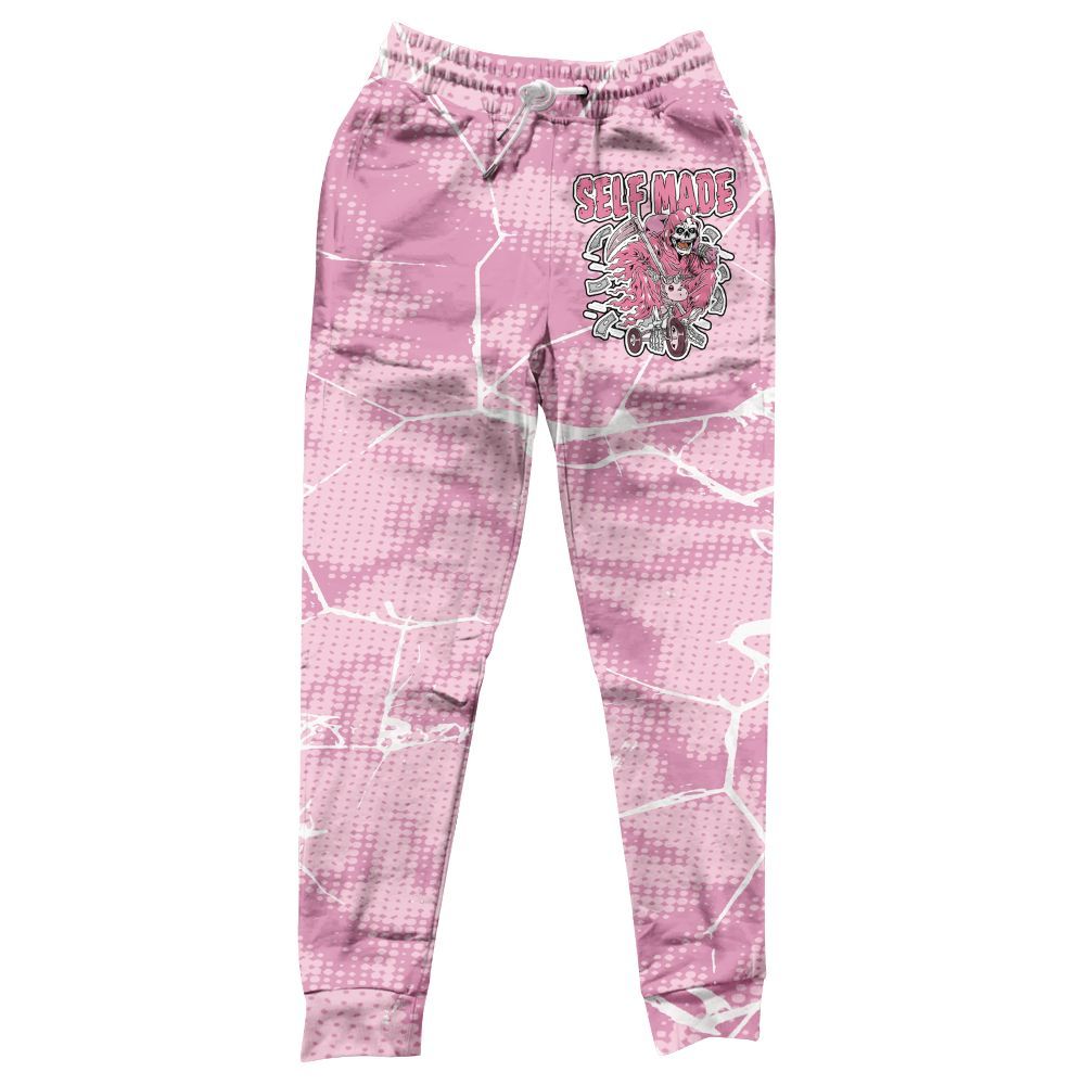 Sweatpant To Match Orchid 4s - Self Made Skeleton Crack All Over Print