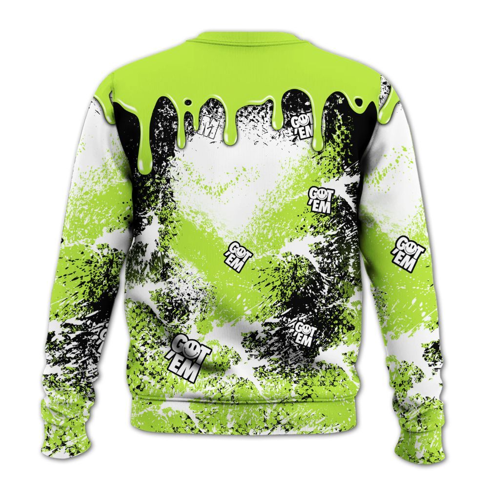 Sweatshirt To Match Air Force 1 Low Dance Volt - Dripping 23 Drip All Over Print